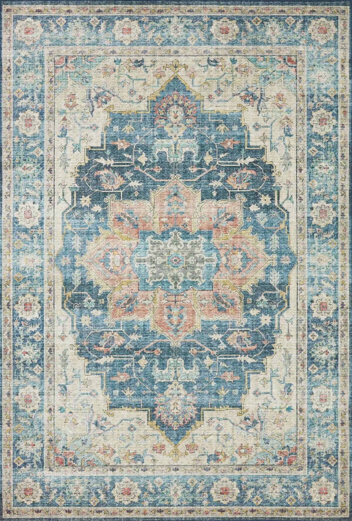Loloi Skye Sky-12 Ocean/Multi Rugs - main flat