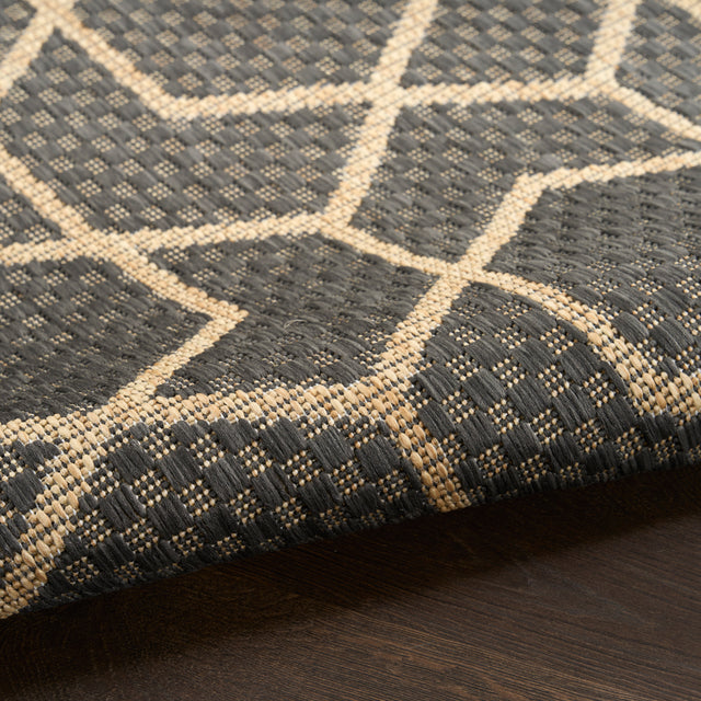 Nourison Horizon Indoor/Outdoor HOZ01 Charcoal Contemporary Area Rugs