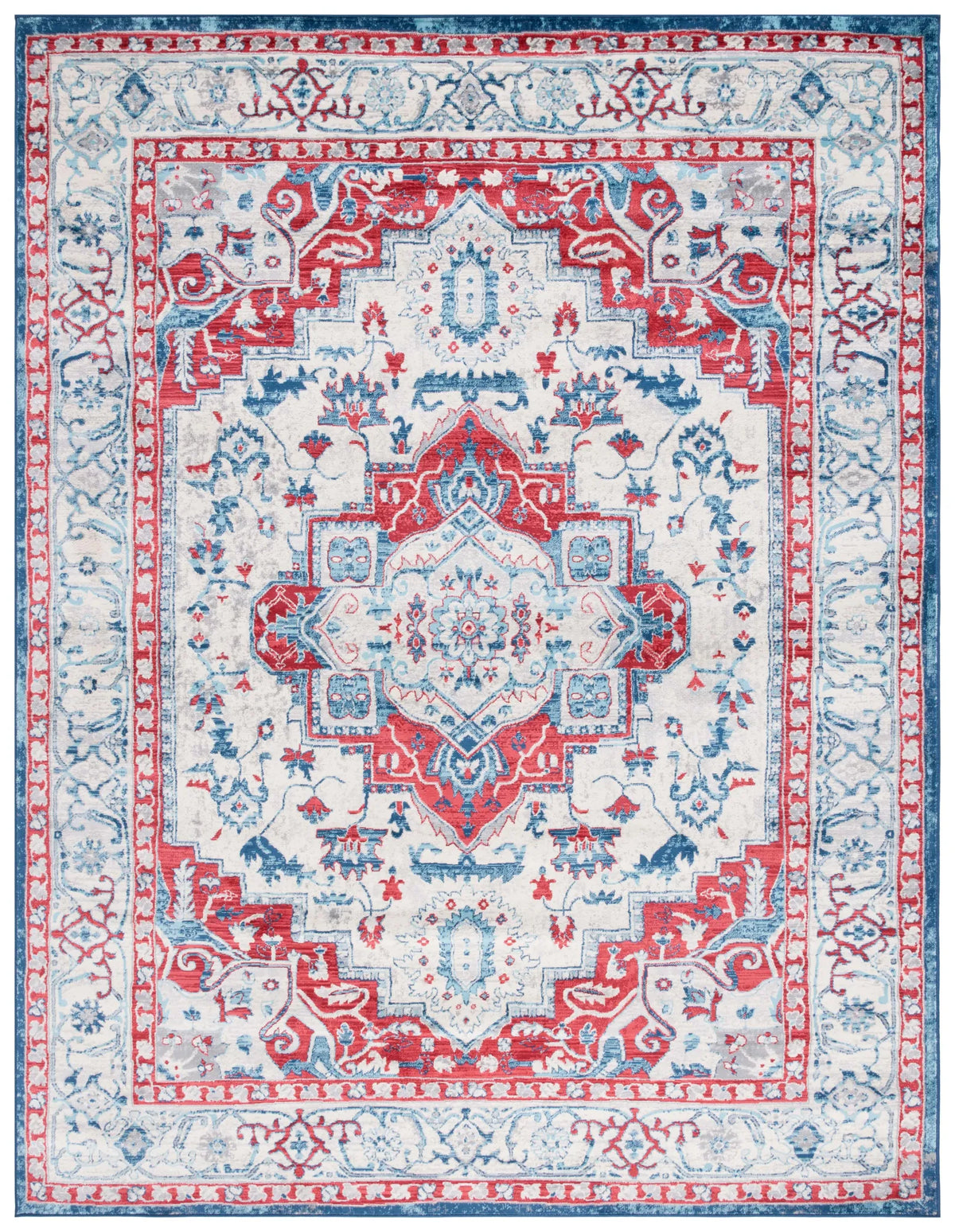 Safavieh Brentwood 10'-0" x 13'-0" Rug in Beige / Red