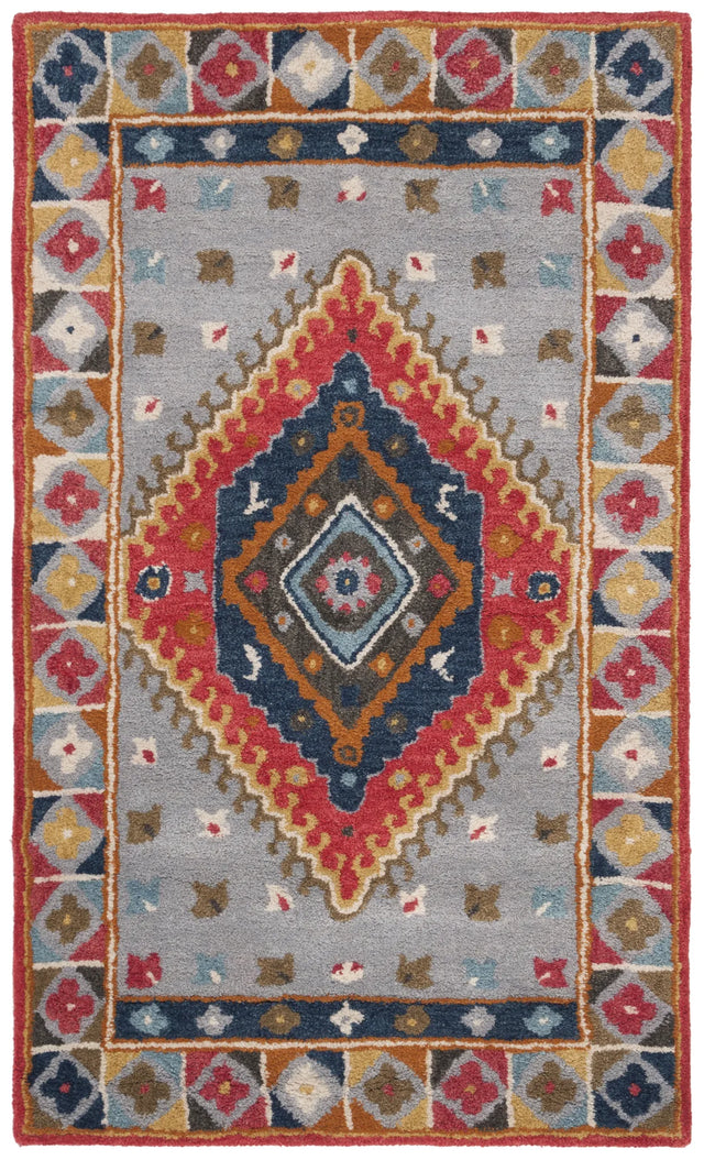 Safavieh Heritage 3'-0" x 5'-0" Rug in Grey / Red