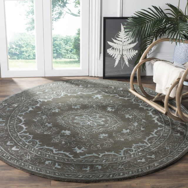 Safavieh Glamour 6'-0" x 6'-0" Rug in Dark Grey
