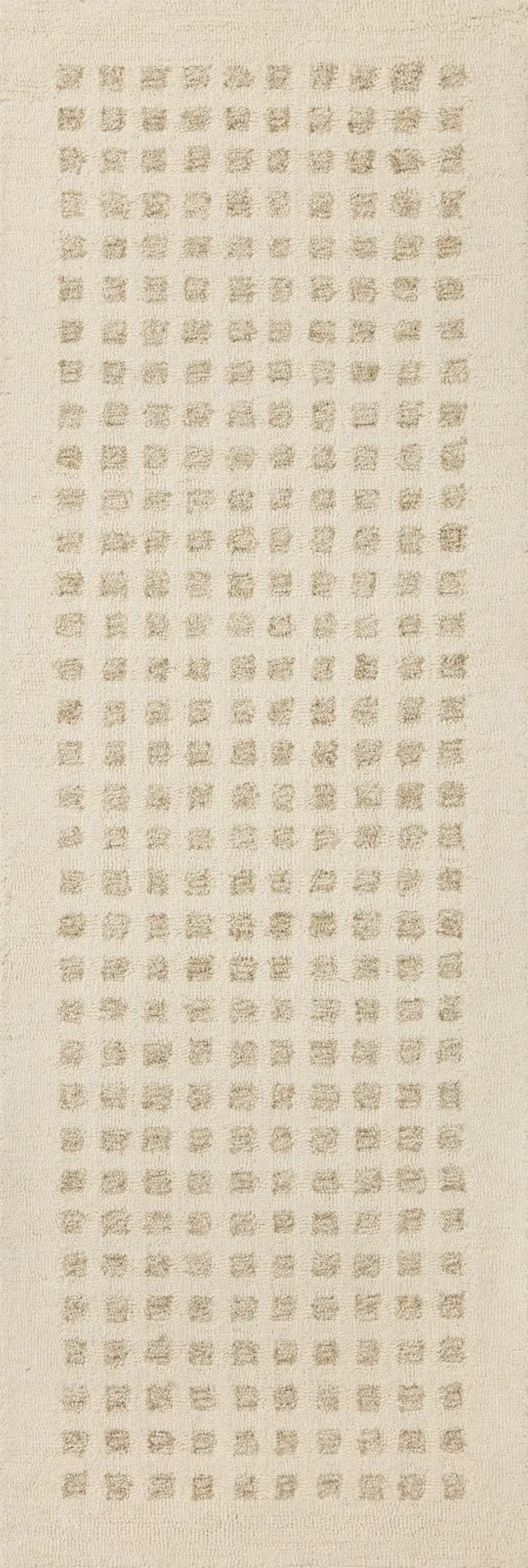 Chris Loves Julia x Loloi Polly POL-01 Ivory / Natural Rug - runner flat