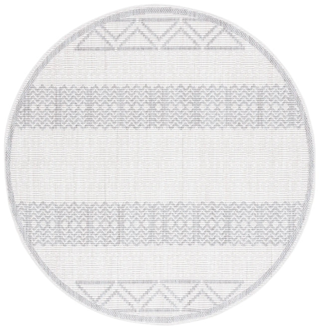 Safavieh Martha Stewart Serenity 6'-7" x 6'-7" Rug in Ivory / Grey