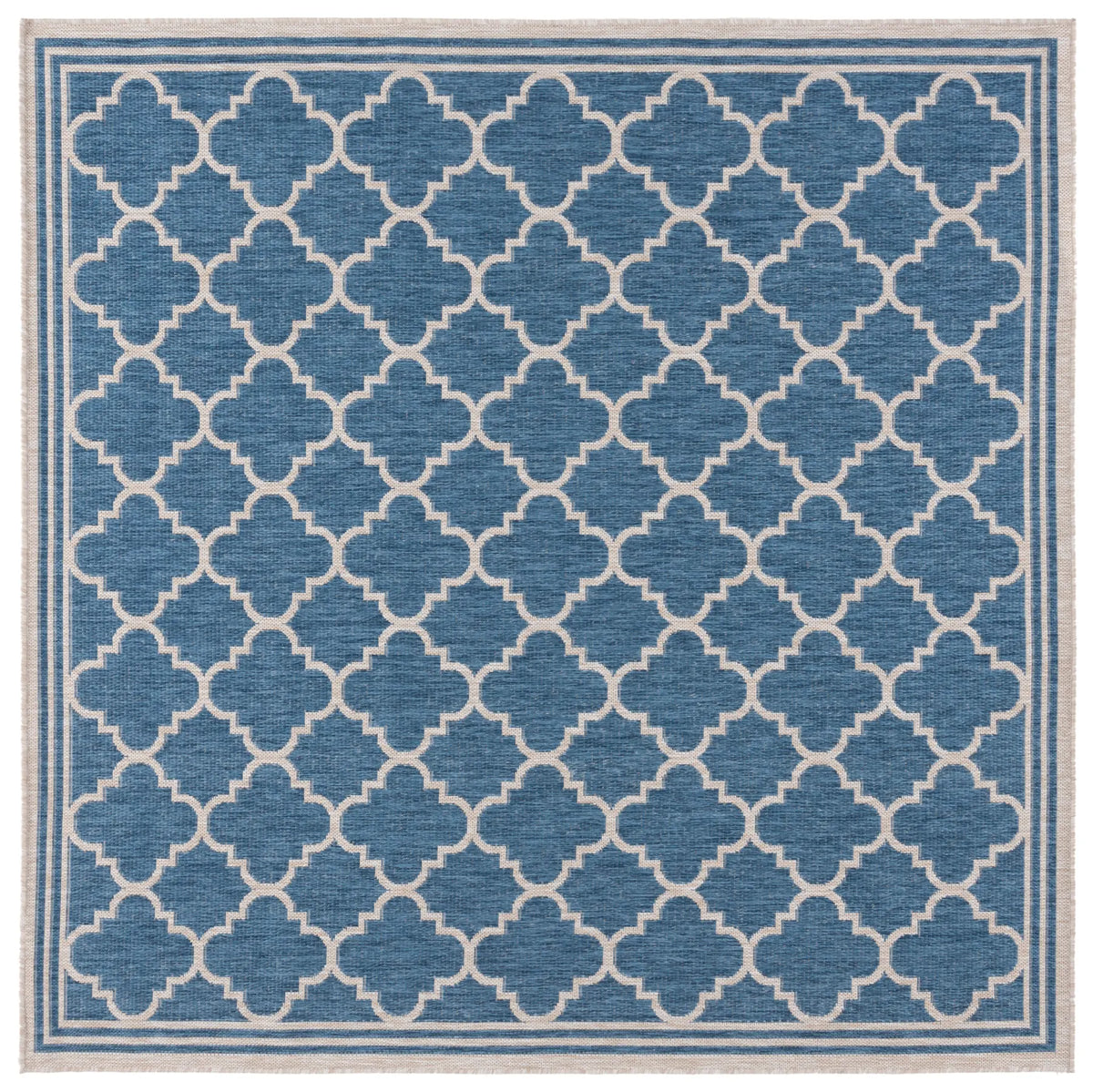 Safavieh Beach House 6'-7" x 6'-7" Rug in Blue / Ivory
