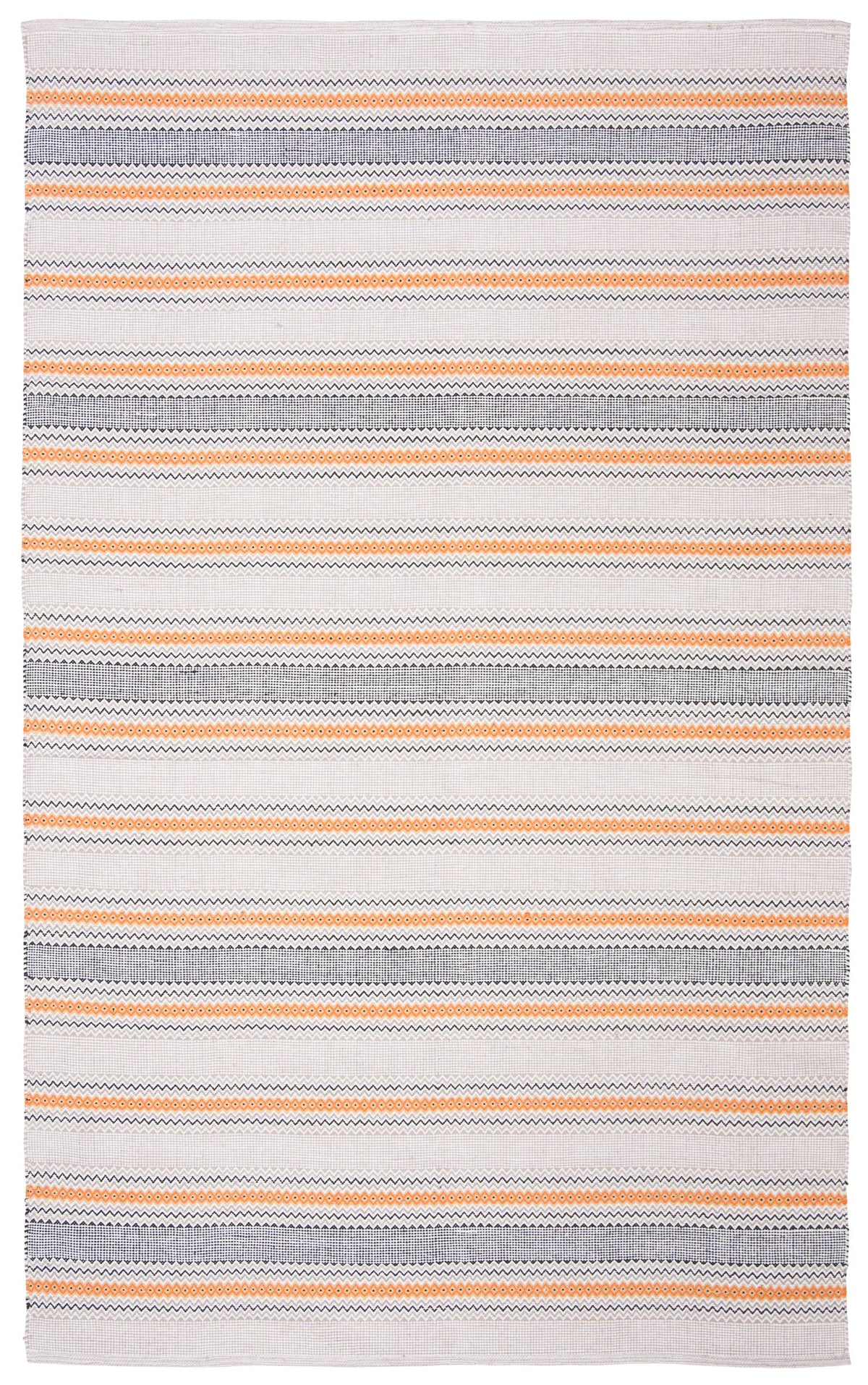 Safavieh Montauk 4'-0" x 6'-0" Rug in Orange / Beige