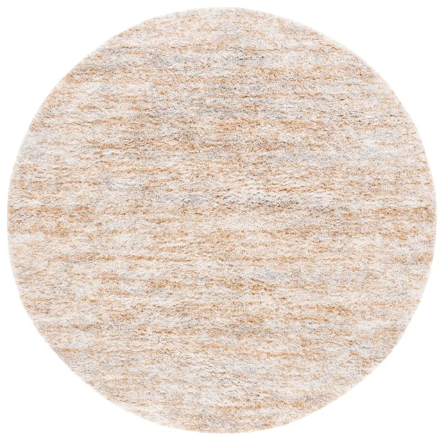 Safavieh Berber Shag 7'-0" x 7'-0" Rug in Ivory / Light Gold