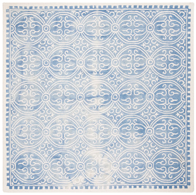 Safavieh Dip Dye 7'-0" x 7'-0" Rug in Blue / Ivory