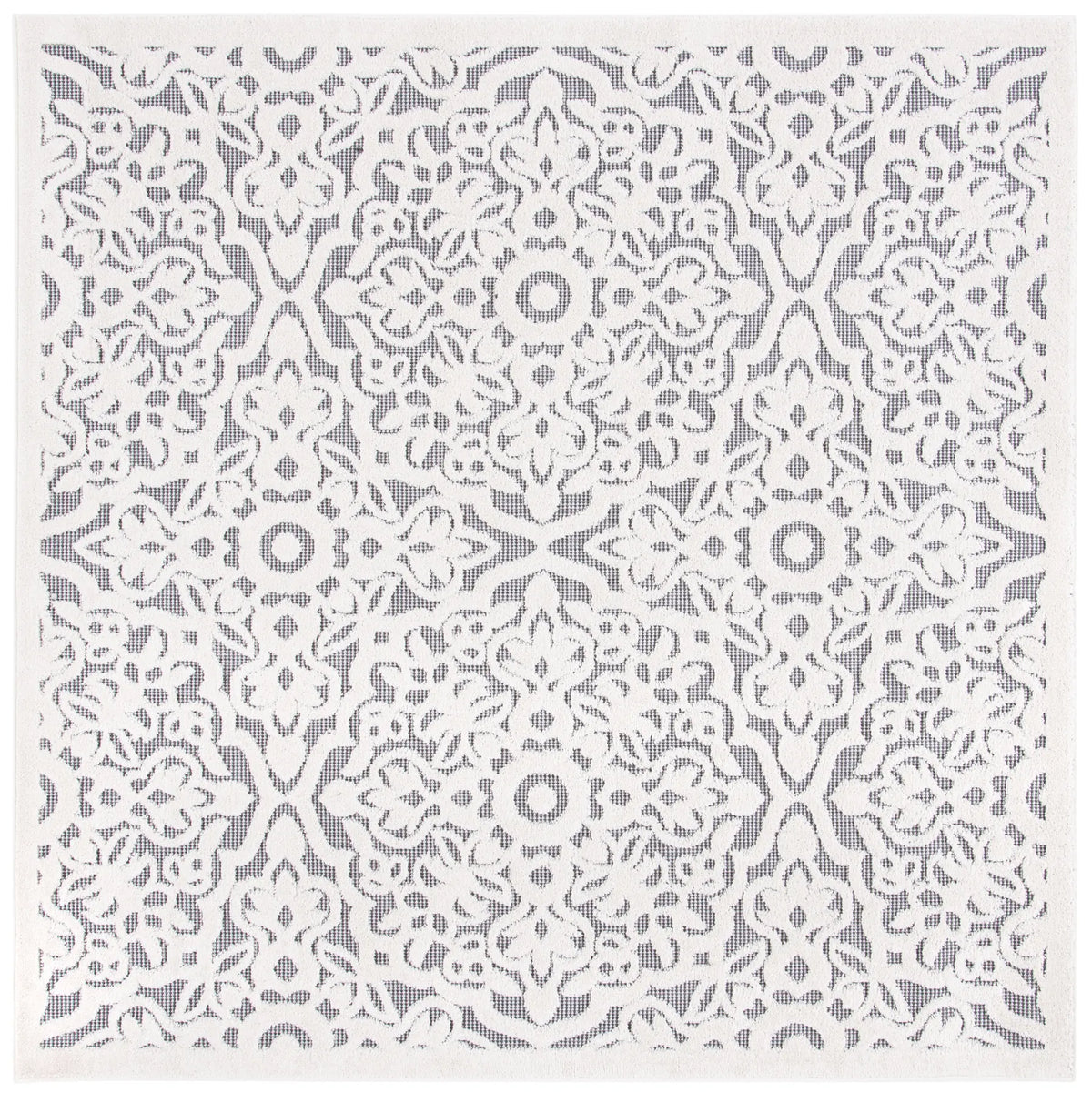 Safavieh Cabana 6'-7" x 6'-7" Rug in Ivory / Grey