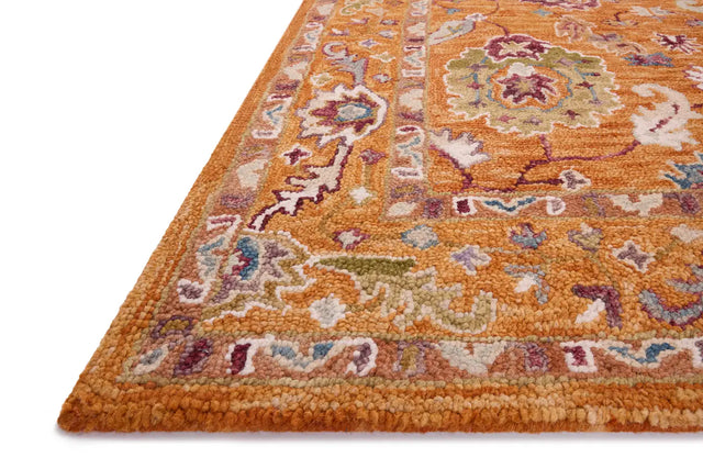 Loloi Padma Pma-01 Orange/Multi Rugs - rug corner