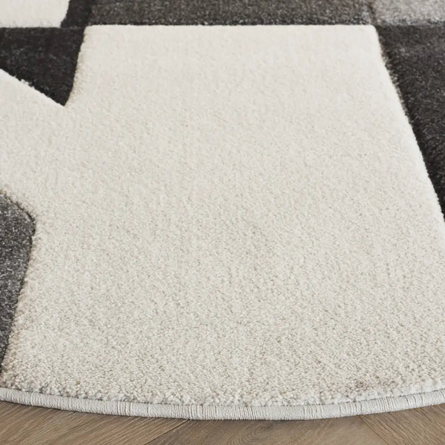 Safavieh Hollywood 6'-7" x 6'-7" Rug in Ivory / Grey