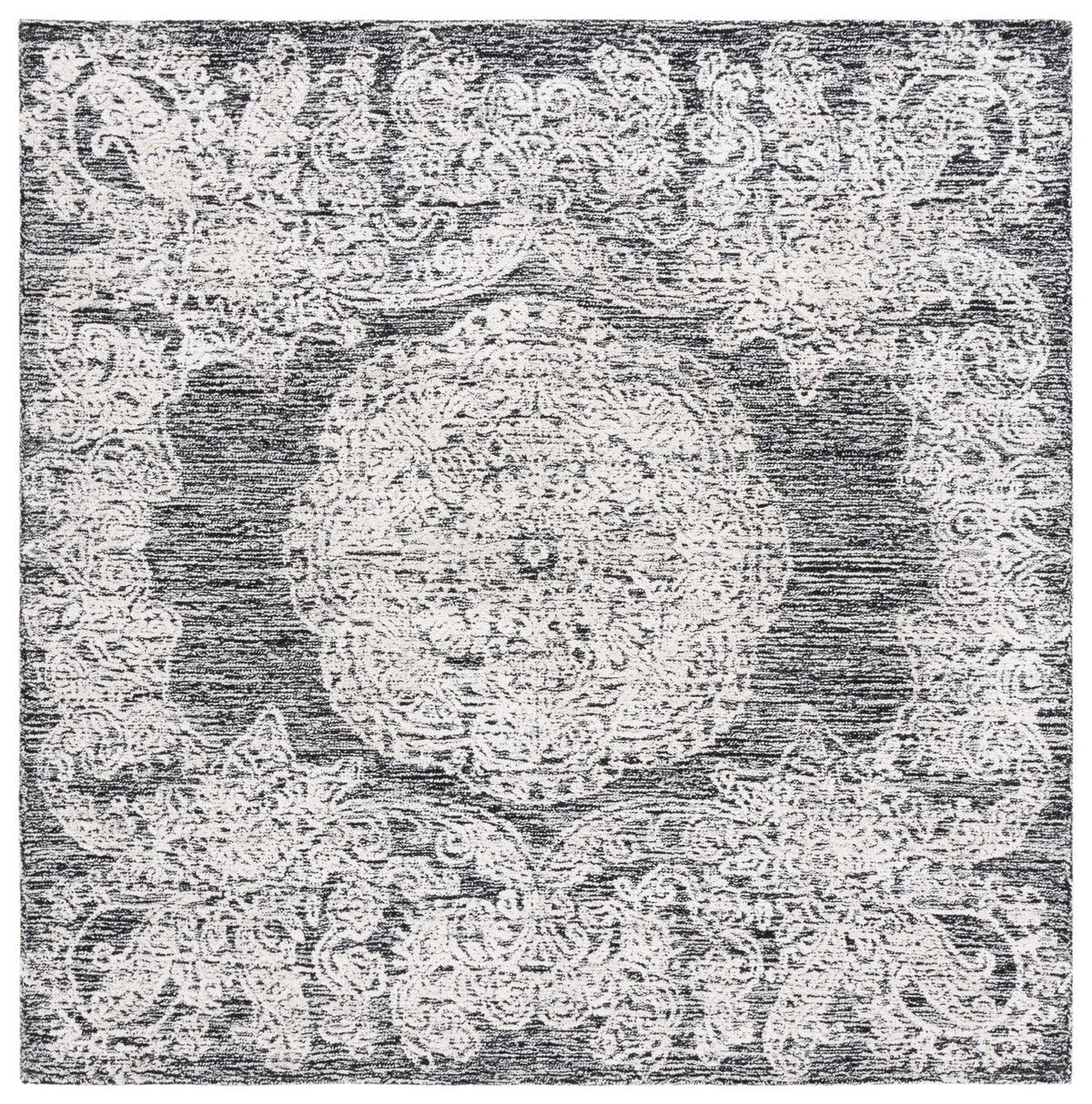 Safavieh Precious 6'-0" x 6'-0" Rug in Black / Ivory