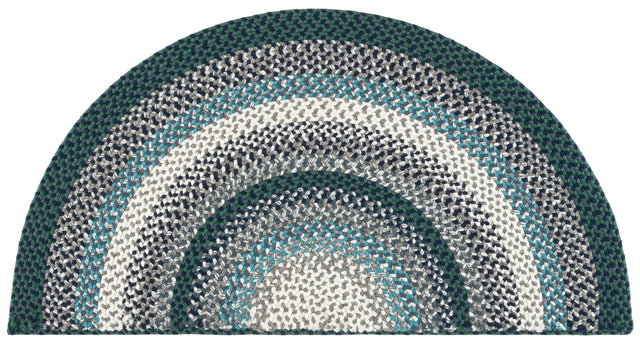 Safavieh Braided 2'-0" x 4'-0" Rug in Teal / Multi