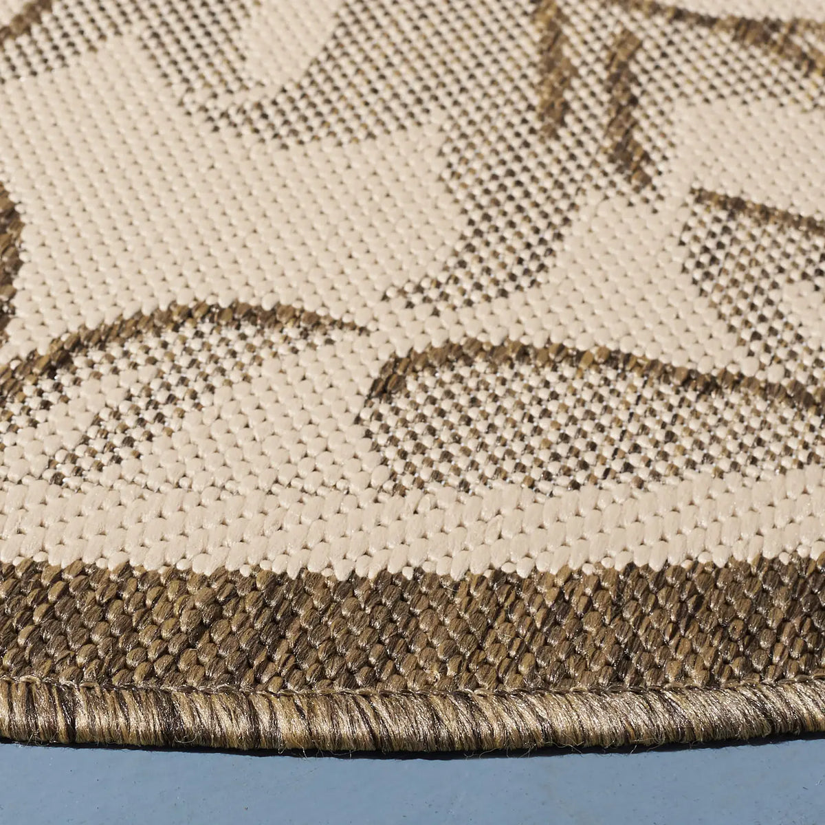 Safavieh Courtyard 5'-3" x 5'-3" Rug in Natural / Brown