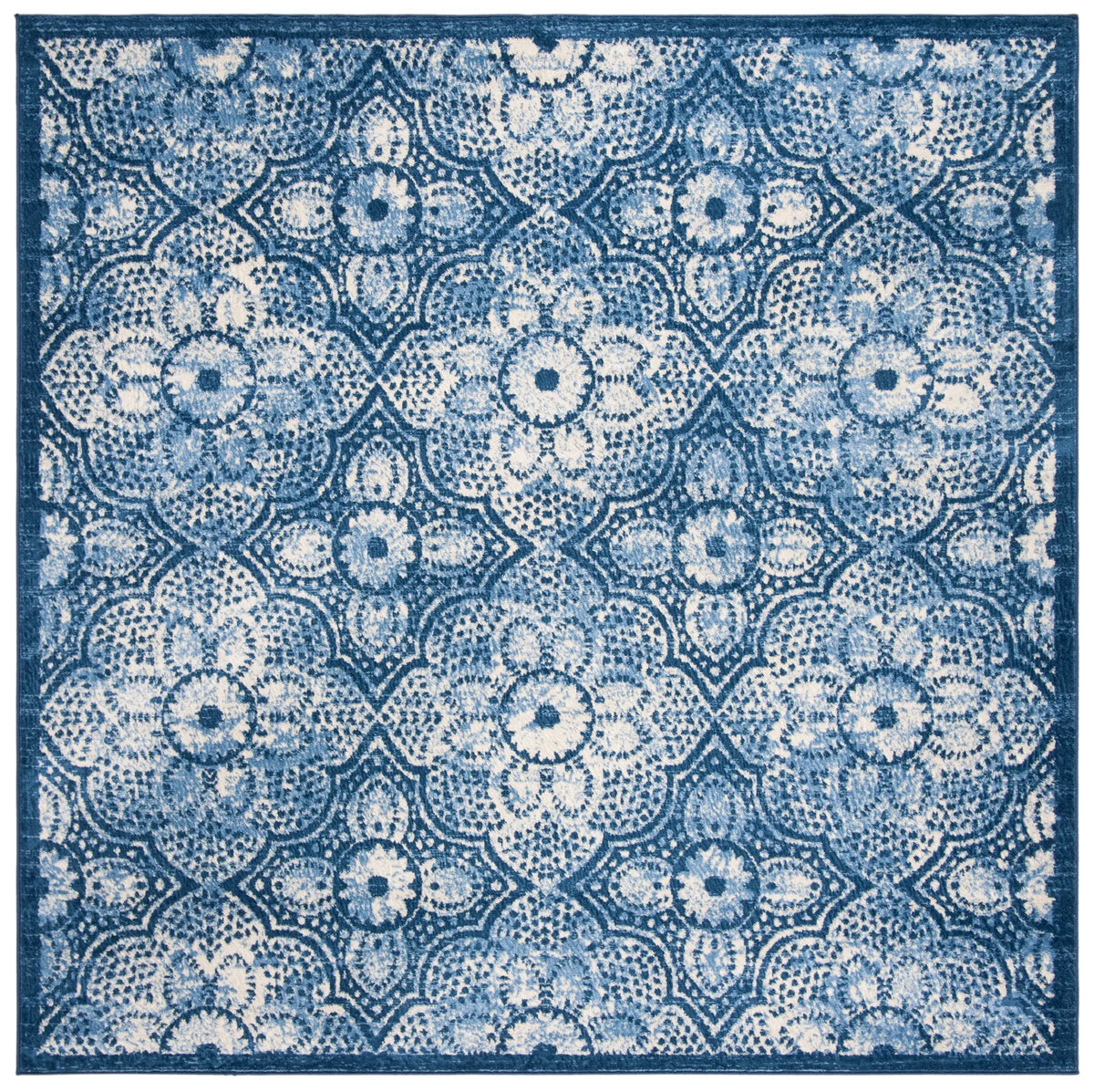 Safavieh Martha Stewart 28 6'-7" x 6'-7" Rug in Navy / Creme