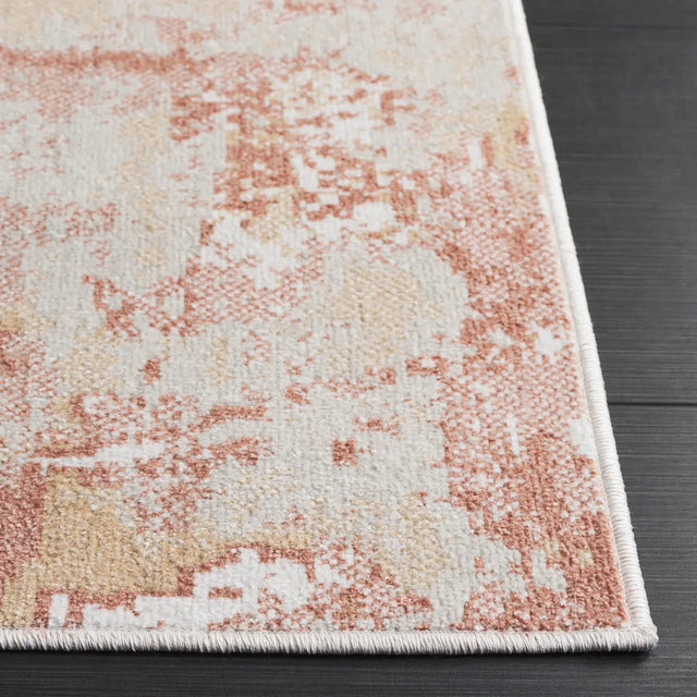 Safavieh Bayside 4'-0" x 6'-0" Rug in Ivory / Orange Beige