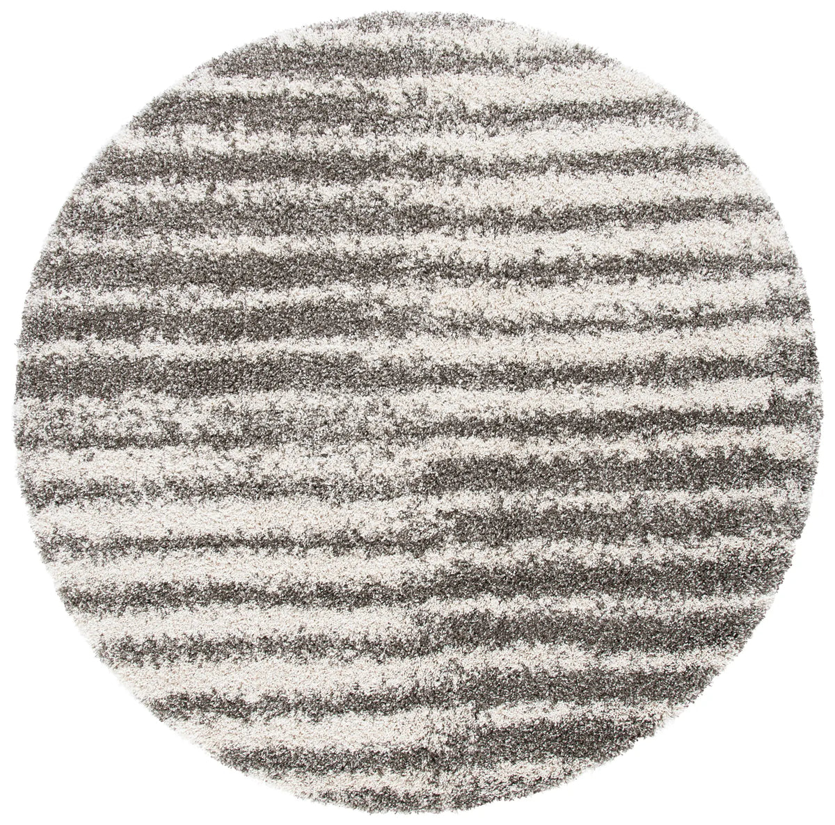Safavieh Hudson Shag 7'-0" x 7'-0" Rug in Grey / Ivory
