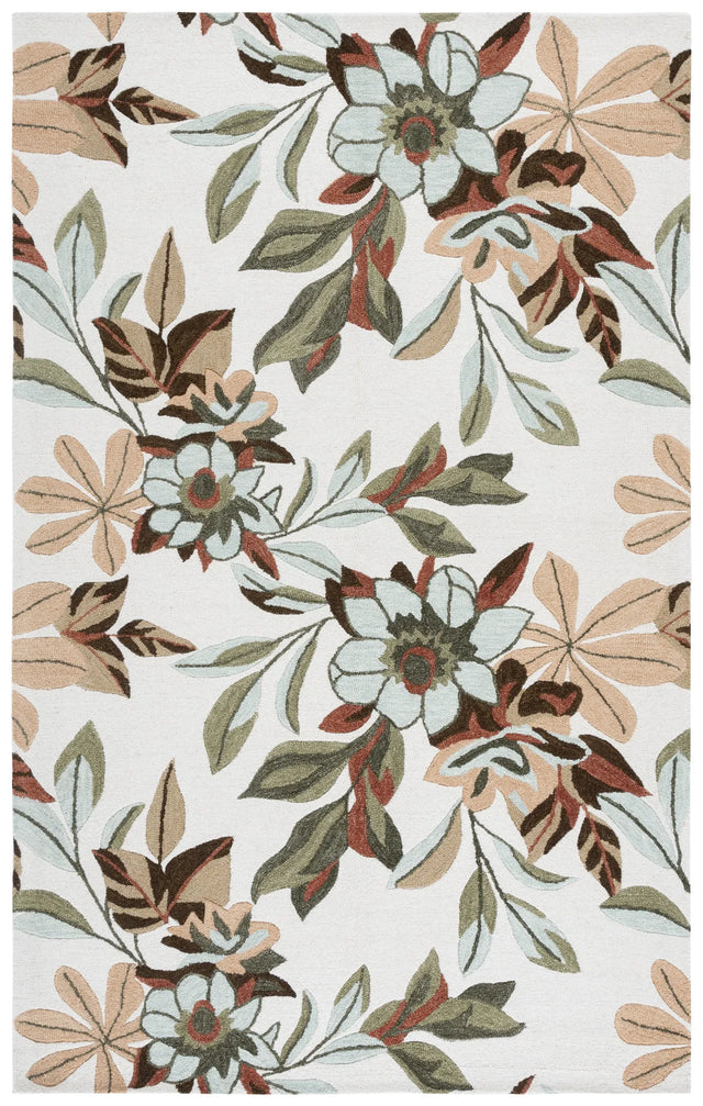 Safavieh Jardin 4'-0" x 6'-0" Rug in Ivory / Sage