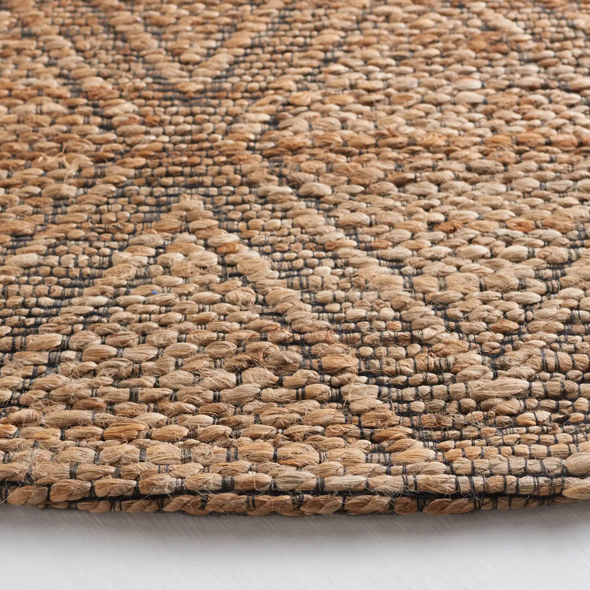 Safavieh Natural Fiber 6'-0" x 6'-0" Rug in Natural / Black