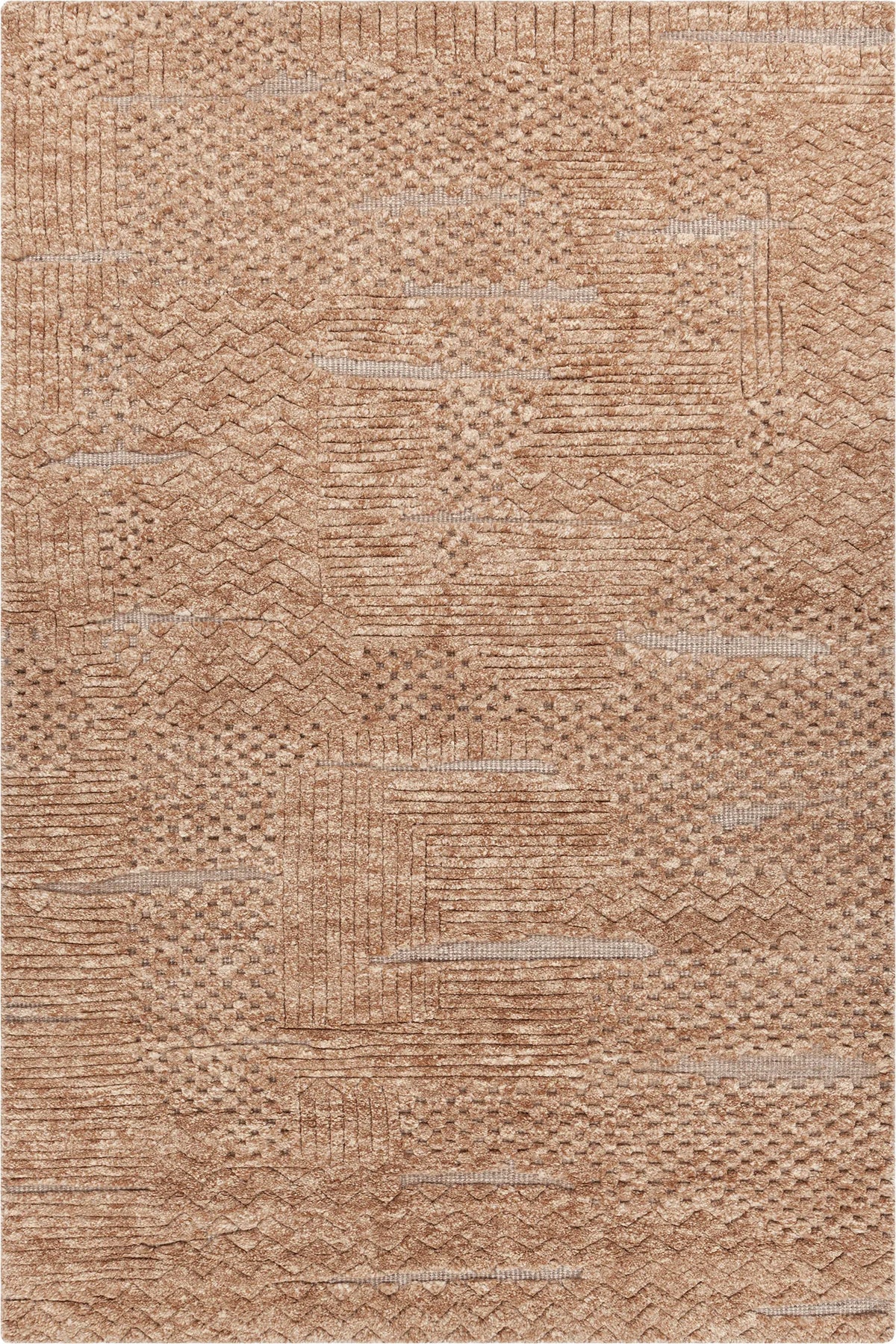 Chandra Keeley KEE-57002 Rust rug, flat view