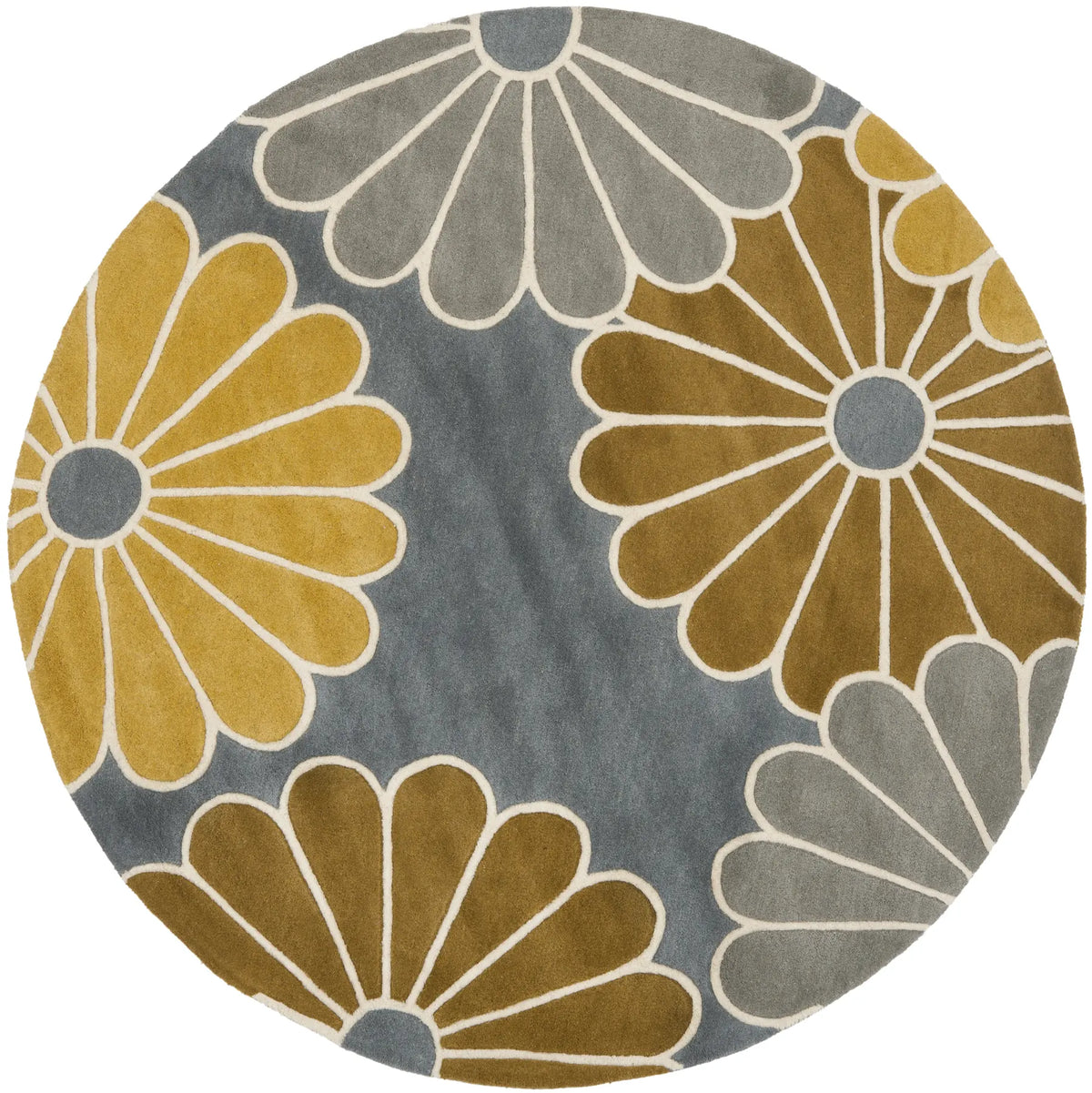 Safavieh Soho 6'-0" x 6'-0" Rug in Grey / Yellow