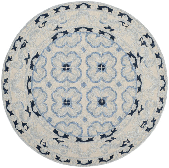 Safavieh Bella 5'-0" x 5'-0" Rug in Ivory / Blue