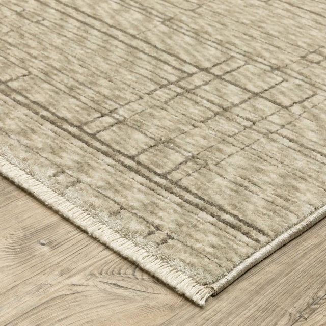 Oriental Weavers Sphinx Capella CAP07 Brown Rugs - corner detail