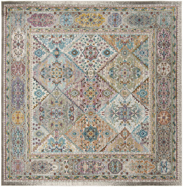 Safavieh Aria 6'-5" x 6'-5" Rug in Cream / Multi