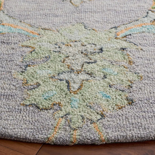 Safavieh Jardin 6'-0" x 6'-0" Rug in Grey / Green