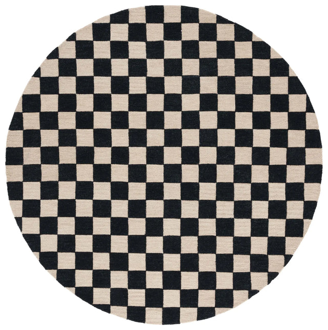 Safavieh Martha Stewart 6'-0" x 6'-0" Rug in Black / Beige