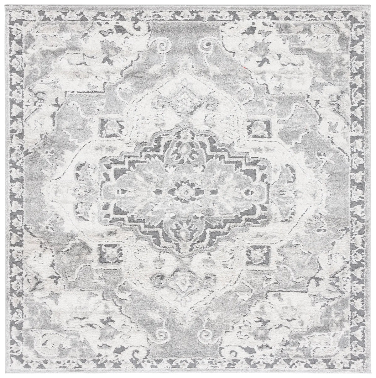 Safavieh Luna 6'-7" x 6'-7" Rug in Grey / Ivory