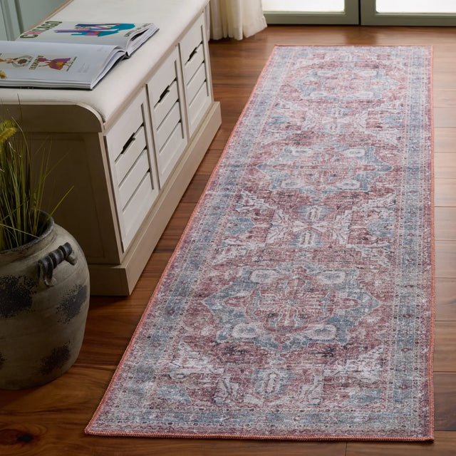 Safavieh Vintage Heriz 800 2'-3" x 8'-0" Rug in Blue / Red