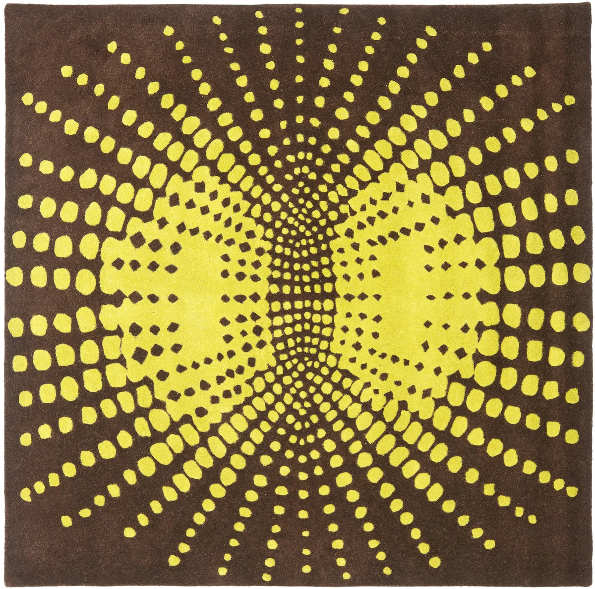 Safavieh Soho 6'-0" x 6'-0" Rug in Brown / Green