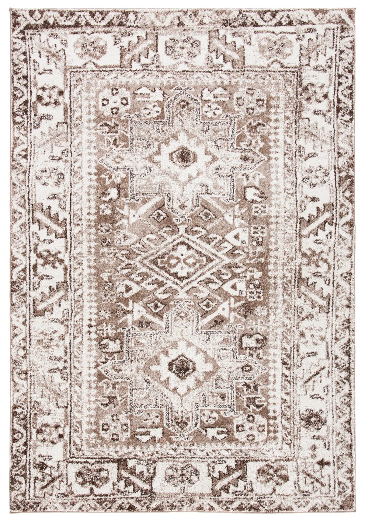 Safavieh Vintage Hamadan 4'-0" x 6'-0" Rug in Brown / Ivory