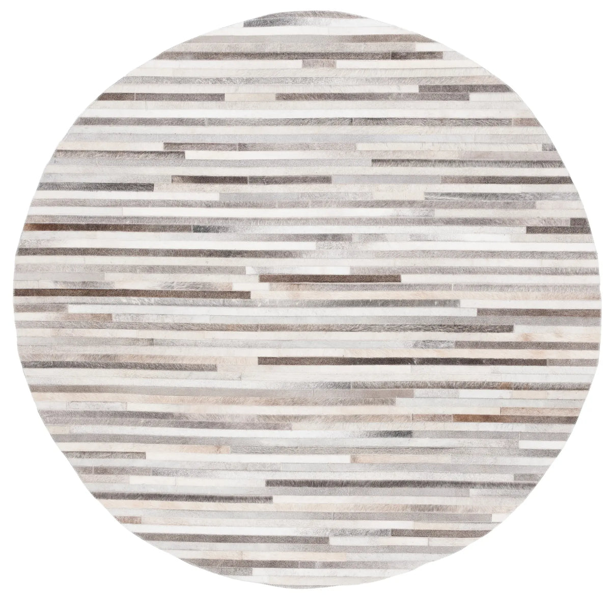 Safavieh Studio Leather 6'-0" x 6'-0" Rug in Ivory / Grey