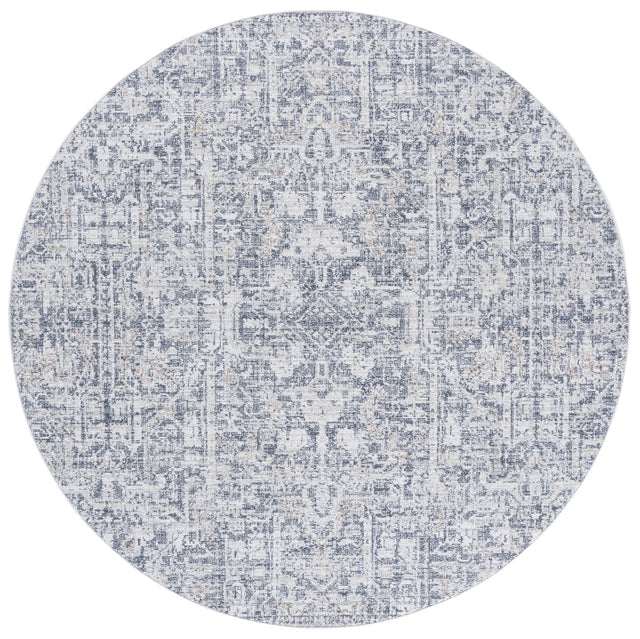 Safavieh Hunter 100 6'-7" x 6'-7" Rug in Ivory / Dark Grey / Sage