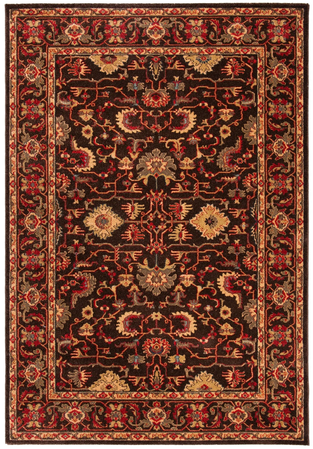 Safavieh Mahal 4'-0" x 5'-7" Rug in Brown / Beige