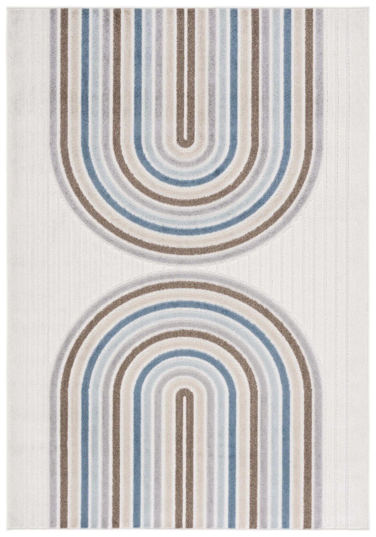 Safavieh Stella 4'-0" x 6'-0" Rug in Ivory / Brown Blue