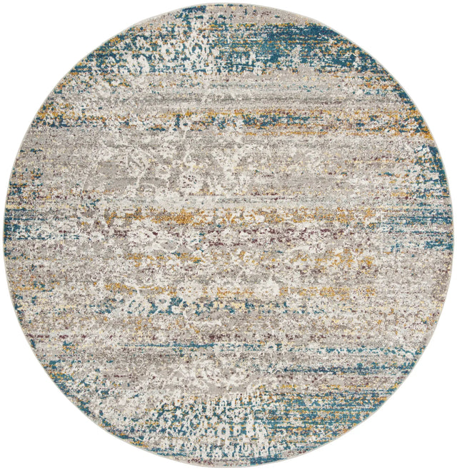 Safavieh Aria 6'-5" x 6'-5" Rug in Cream / Blue