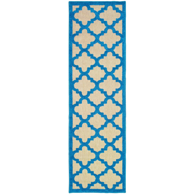 Oriental Weavers Sphinx Cayman 660L9 Sand / Blue Rugs - runner