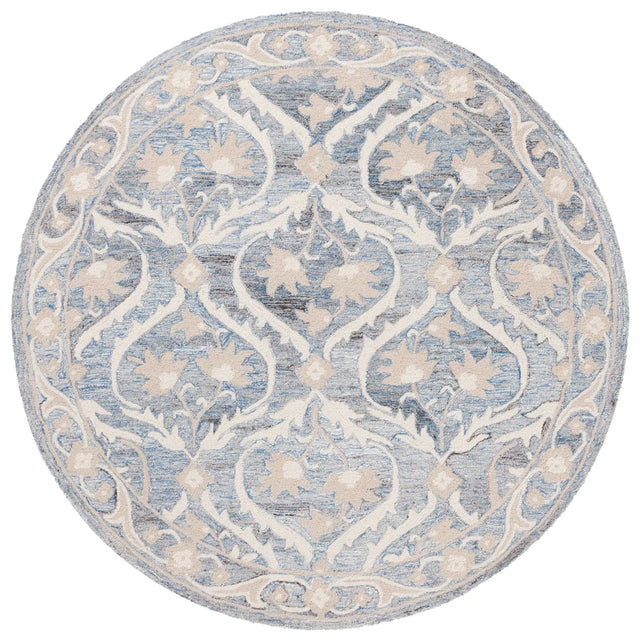 Safavieh Blossom 6'-0" x 6'-0" Rug in Blue / Ivory