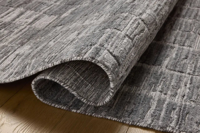 Jean Stoffer x Loloi Daniel DAN-01 Slate Rug - pile height
