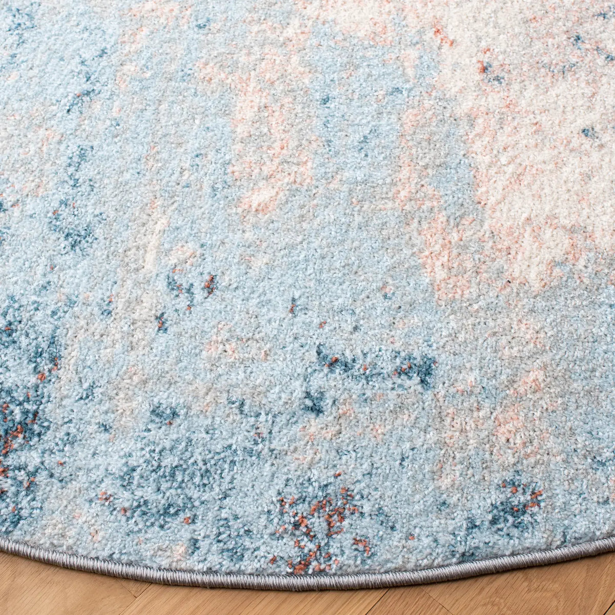 Safavieh Tulum 5'-0" x 5'-0" Rug in Ivory / Pink