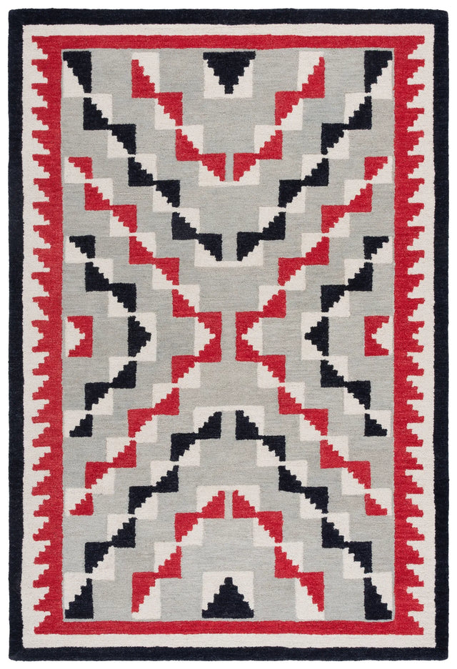 Safavieh Kenya 4'-0" x 6'-0" Rug in Red / Black