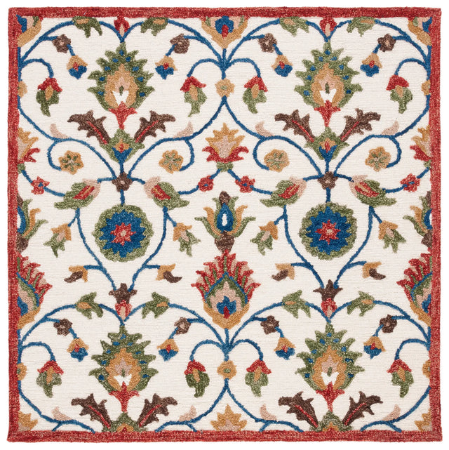 Safavieh Blossom 6'-0" x 6'-0" Rug in Ivory / Green