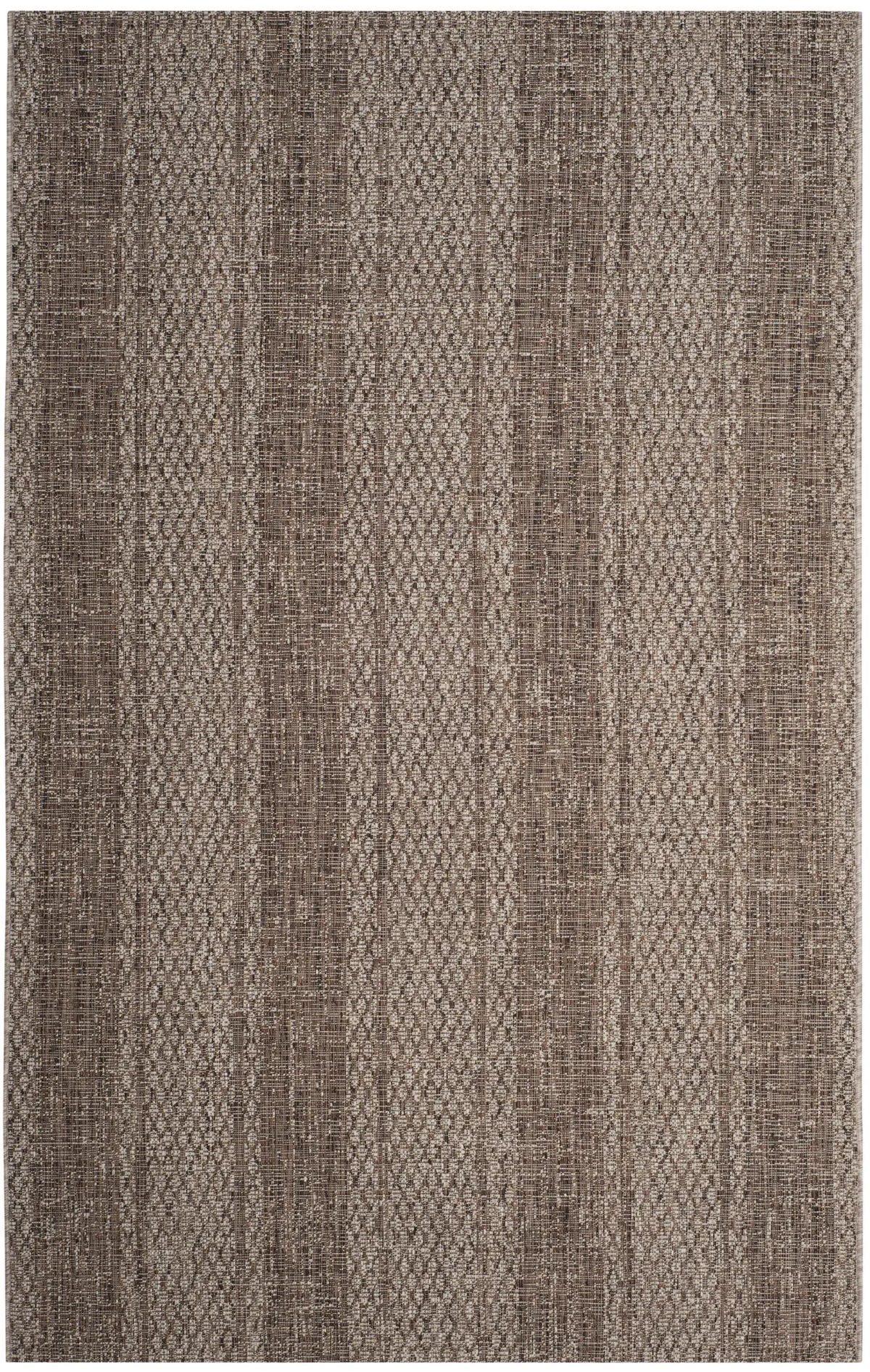 Safavieh Courtyard 4'-0" x 5'-7" Rug in Light Beige / Light Brown