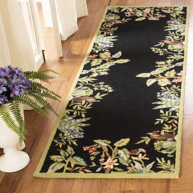 Safavieh Chelsea 2'-6" x 10'-0" Rug in Black / Green