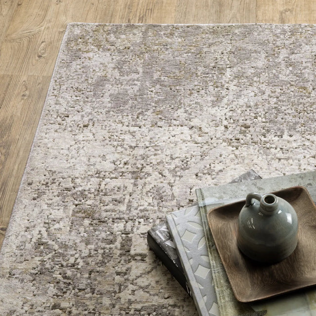 Oriental Weavers Nebulous 1330E Beige/ Grey Rug - corner detail