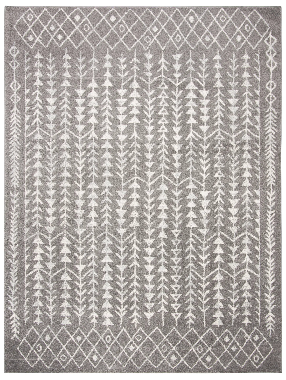 Safavieh Tulum 10'-0" x 13'-0" Rug in Dark Grey / Ivory