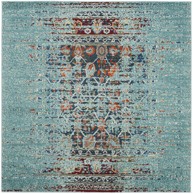 Safavieh Monaco 6'-7" x 6'-7" Rug in Blue / Multi
