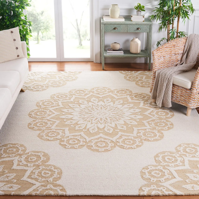 Safavieh Blossom 10'-0" x 14'-0" Rug in Ivory / Beige